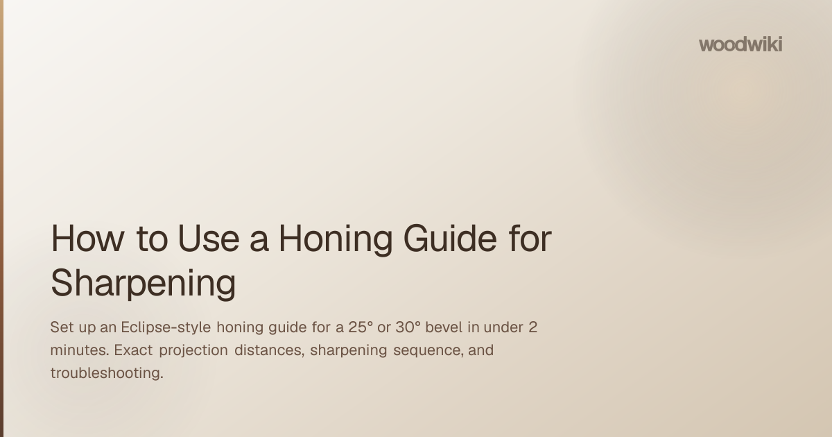 How to Use a Honing Guide for Sharpening