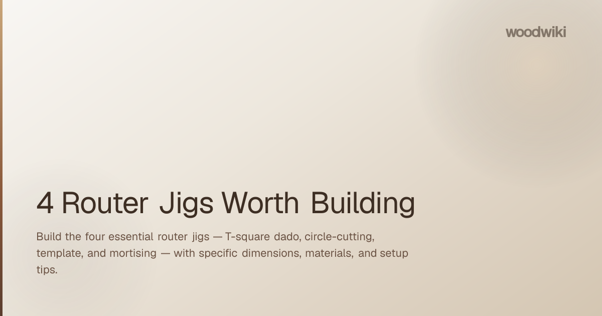4 Router Jigs Worth Building