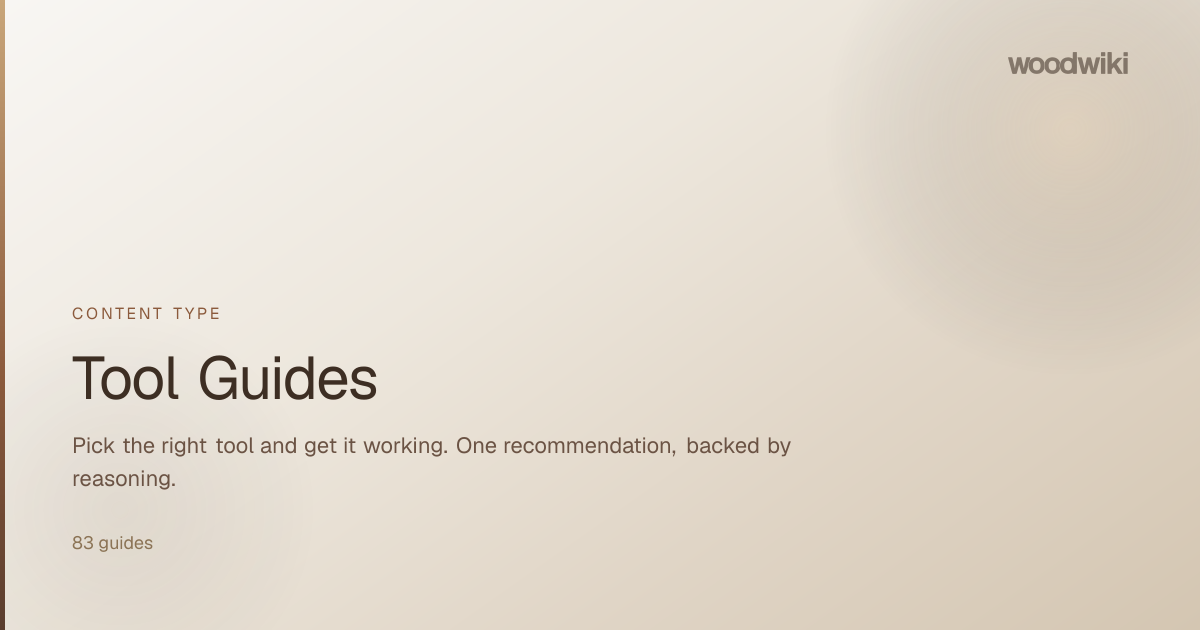 Tool Guides | Woodwiki