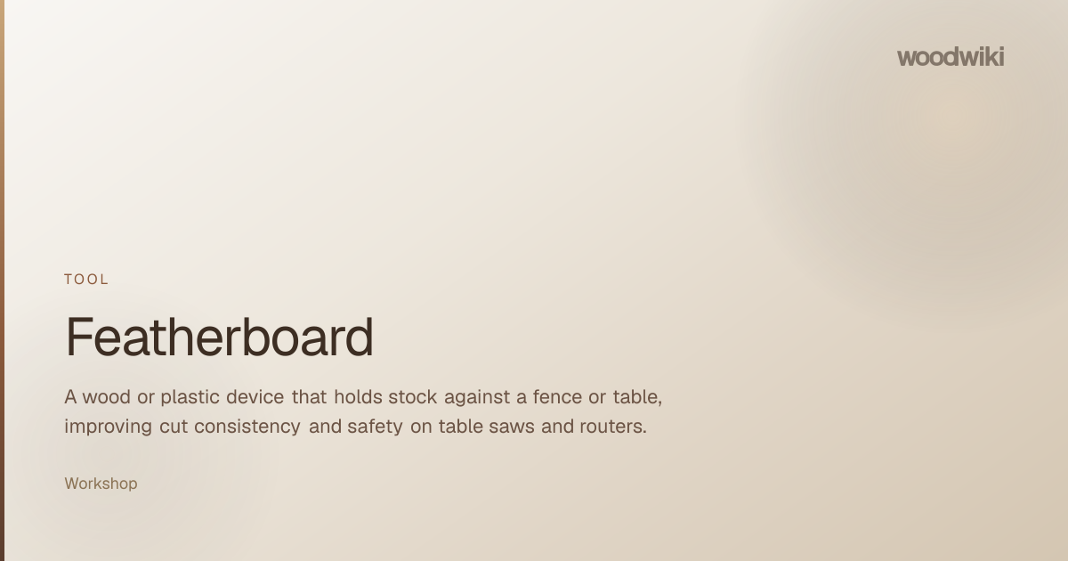 Featherboard | Woodwiki